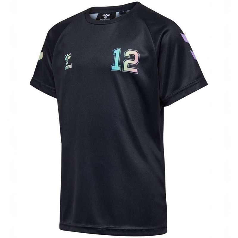 Hummel Shimmer S/S T-shirt Barn Svarta | 978435-063