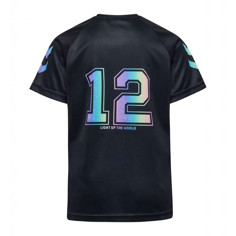 Hummel Shimmer S/S T-shirt Barn Svarta | 978435-063