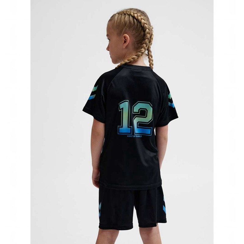 Hummel Shimmer T-shirt Barn Svarta | 485389-321
