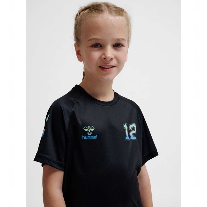 Hummel Shimmer T-shirt Barn Svarta | 485389-321