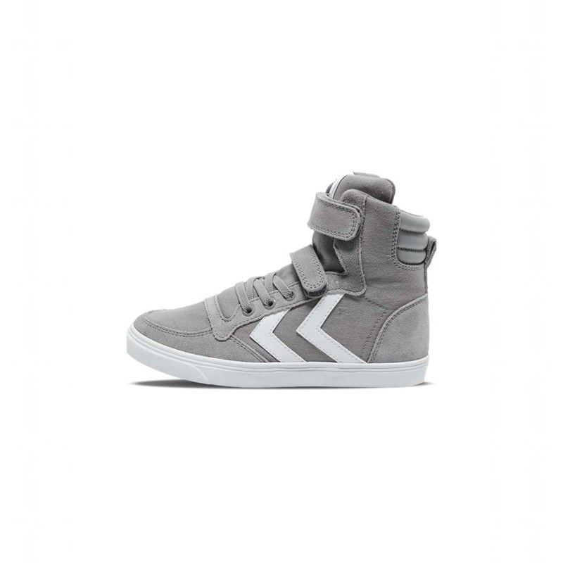 Hummel Slimmer Stadil High Jr Sneakers Barn Grå | 334216-915