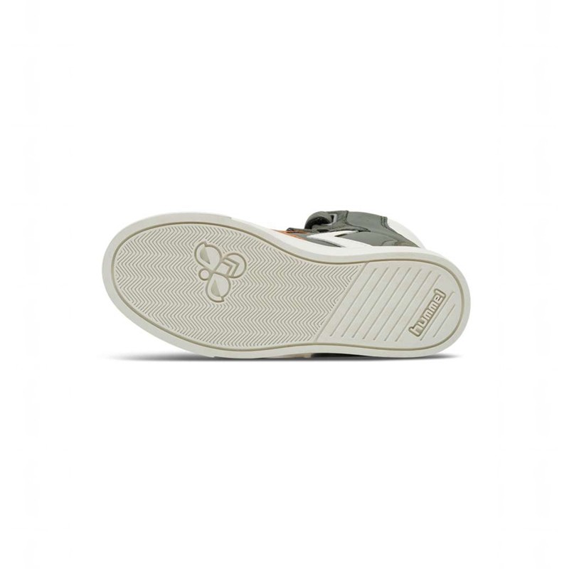 Hummel Slimmer Stadil Leather High Jr Sneakers Barn Gröna | 635135-494