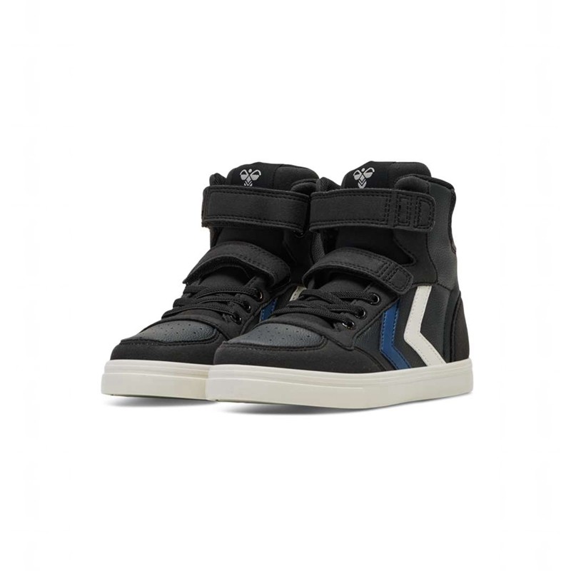 Hummel Slimmer Stadil Leather High Jr Sneakers Barn Svarta | 562173-281