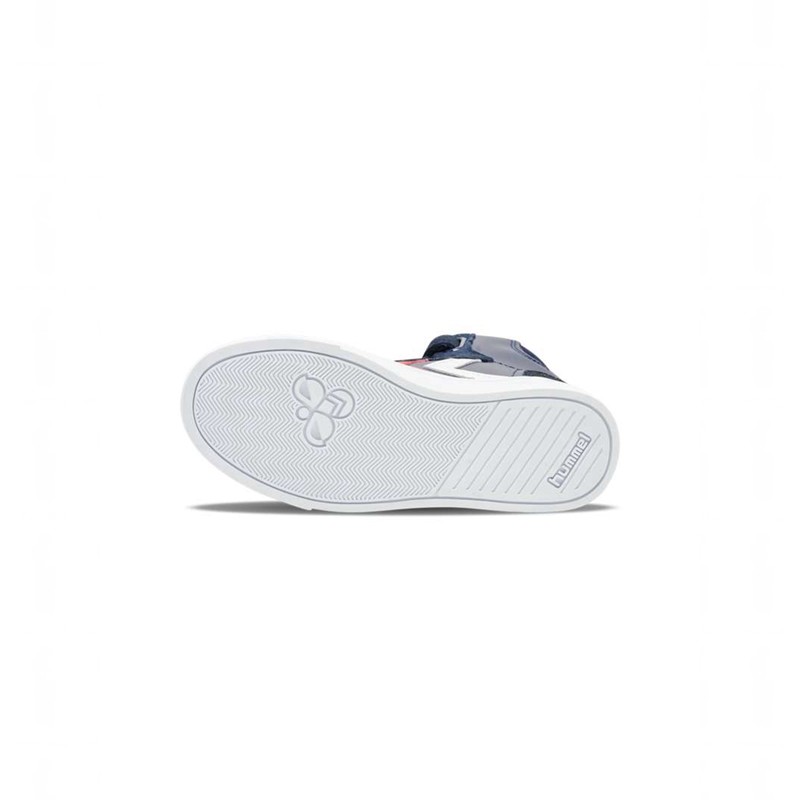Hummel Slimmer Stadil Leather High Jr Sneakers Barn Marinblå | 290795-929