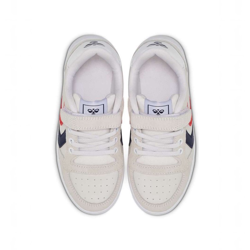 Hummel Slimmer Stadil Leather Low Jr Sneakers Barn Vita | 032608-292