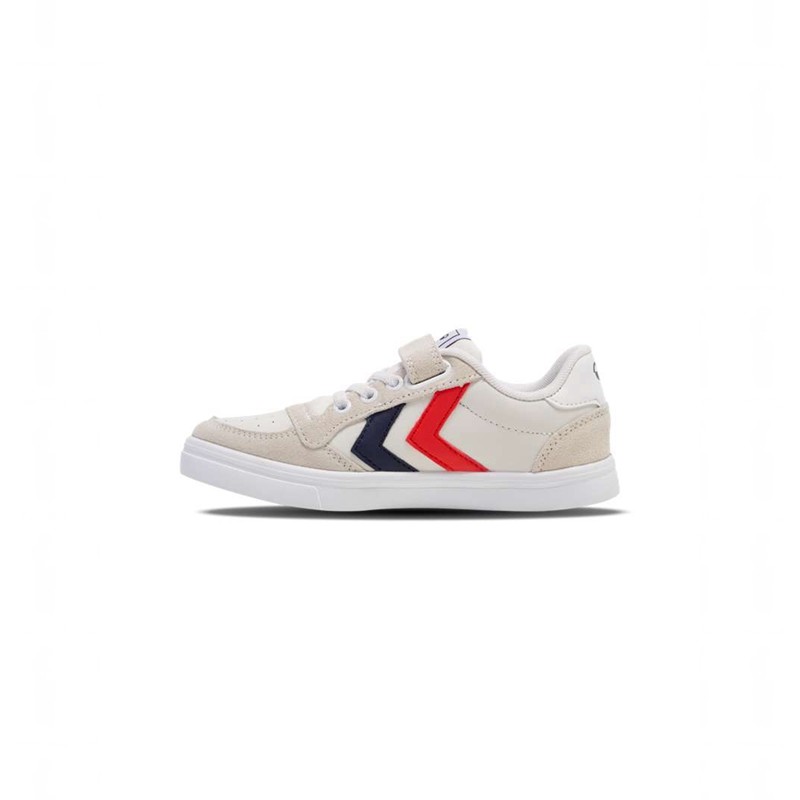 Hummel Slimmer Stadil Leather Low Jr Sneakers Barn Vita | 032608-292
