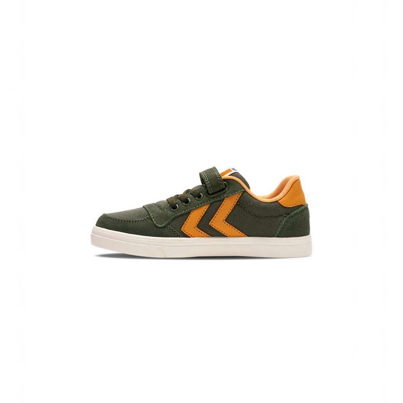 Hummel Slimmer Stadil Low Jr Sneakers Barn Gröna | 010011-092