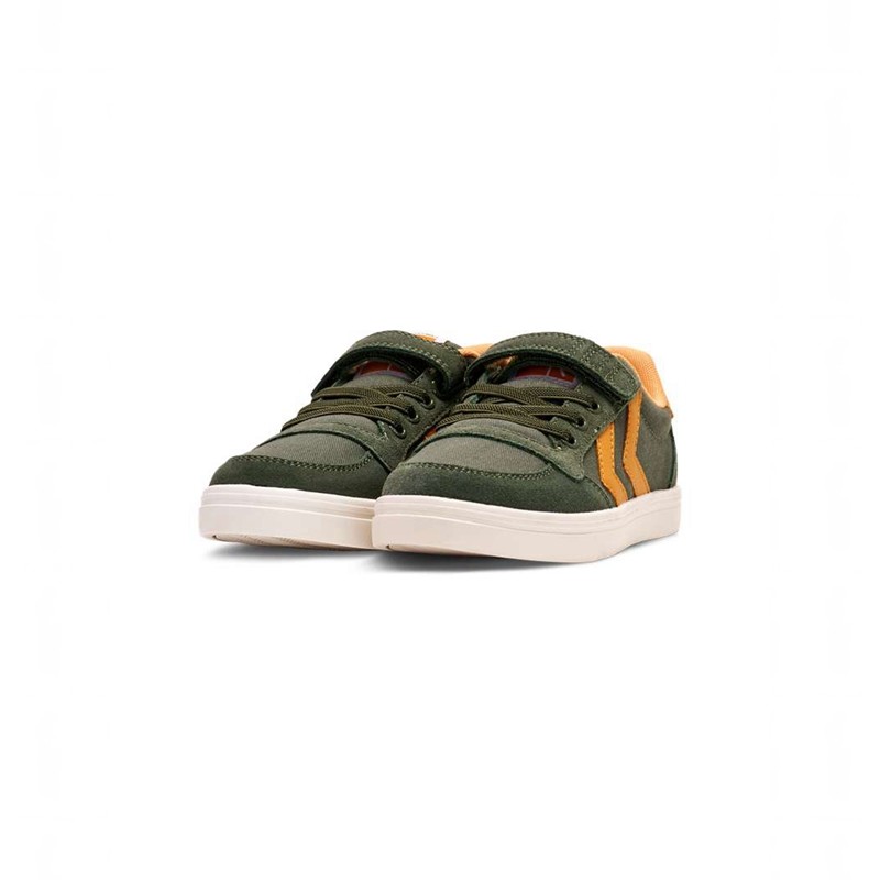 Hummel Slimmer Stadil Low Jr Sneakers Barn Gröna | 010011-092