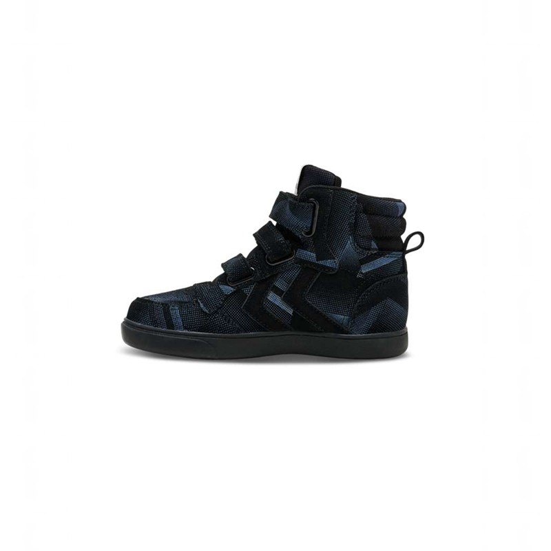Hummel Stadil Print Jr Sneakers Barn Svarta | 542068-460