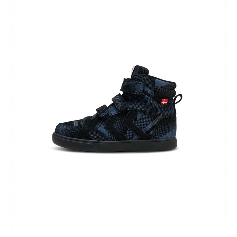Hummel Stadil Print Jr Sneakers Barn Svarta | 542068-460
