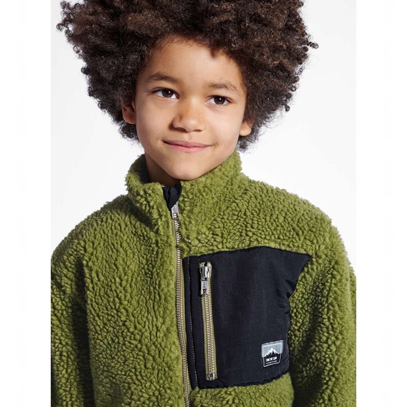 Hummel Stmventure Fleecejackor Barn Olivgröna | 257045-258
