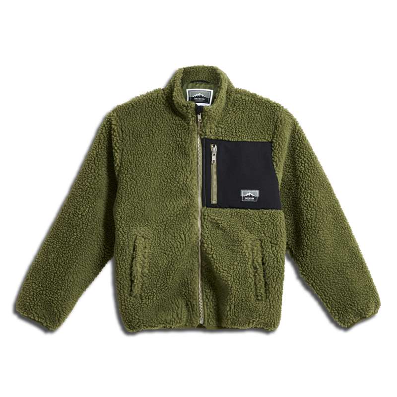 Hummel Stmventure Fleecejackor Barn Olivgröna | 257045-258
