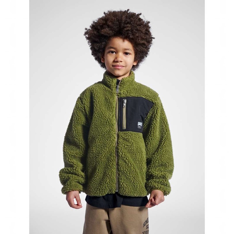 Hummel Stmventure Fleecejackor Barn Olivgröna | 257045-258