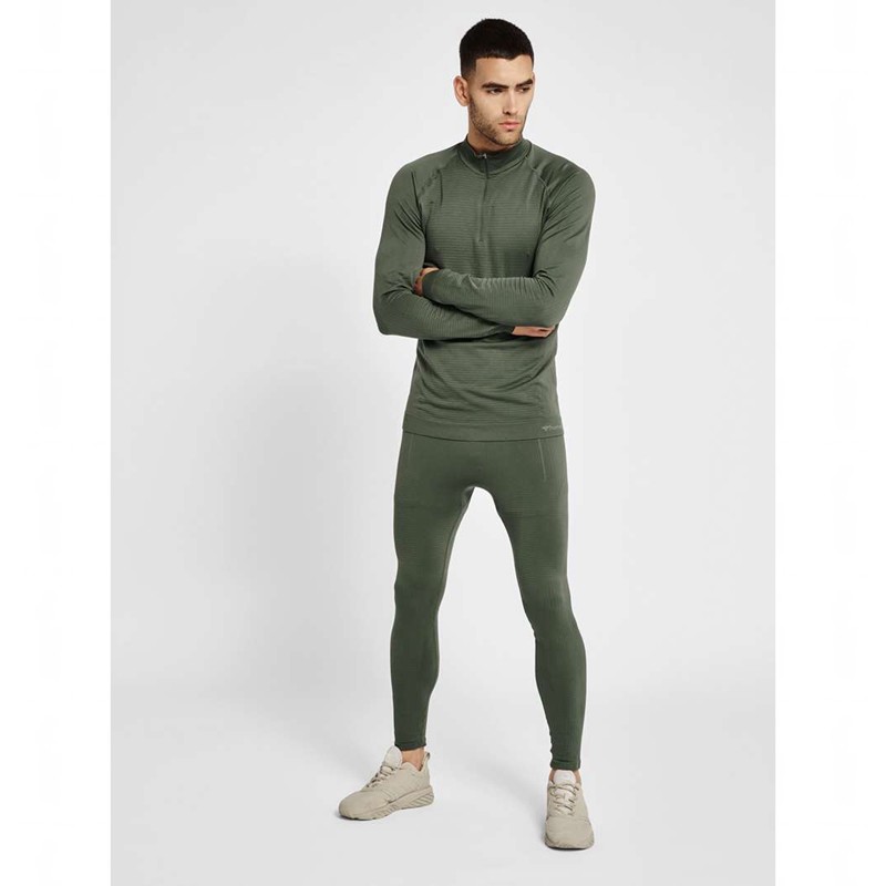 Hummel Stroke Seamless T-shirt Herr Gröna | 174643-617