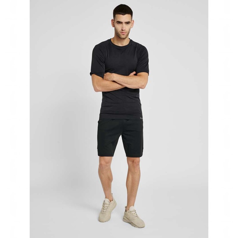 Hummel Stroke Seamless T-shirt Herr Svarta | 725556-803
