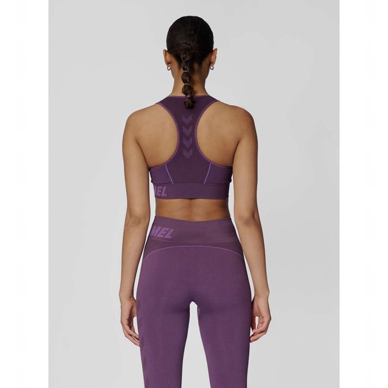 Hummel Te Christel Seamless Top Jackor Dam Lila | 431595-816