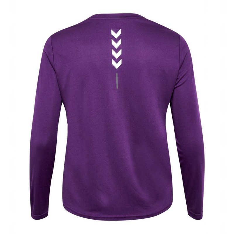 Hummel Te Curvy L/S Plus Shorts Dam Lila | 514429-594