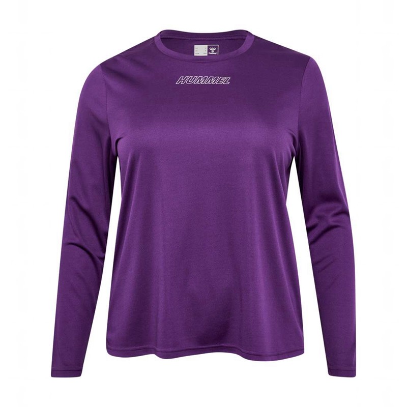 Hummel Te Curvy L/S Plus Shorts Dam Lila | 514429-594