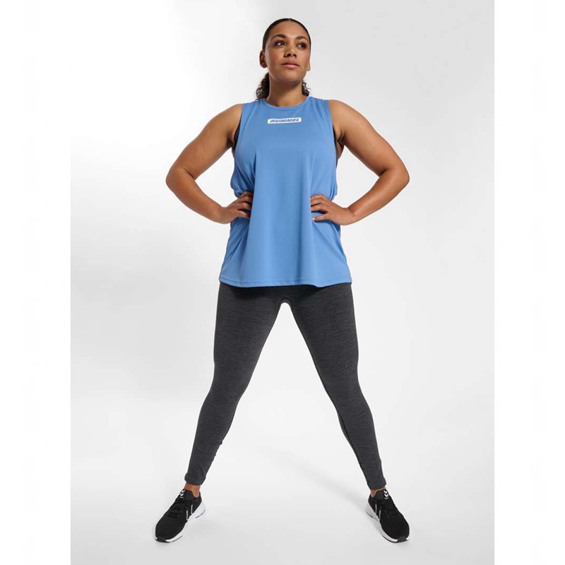 Hummel Te Curvy Plus Linne Dam Blå | 459537-759