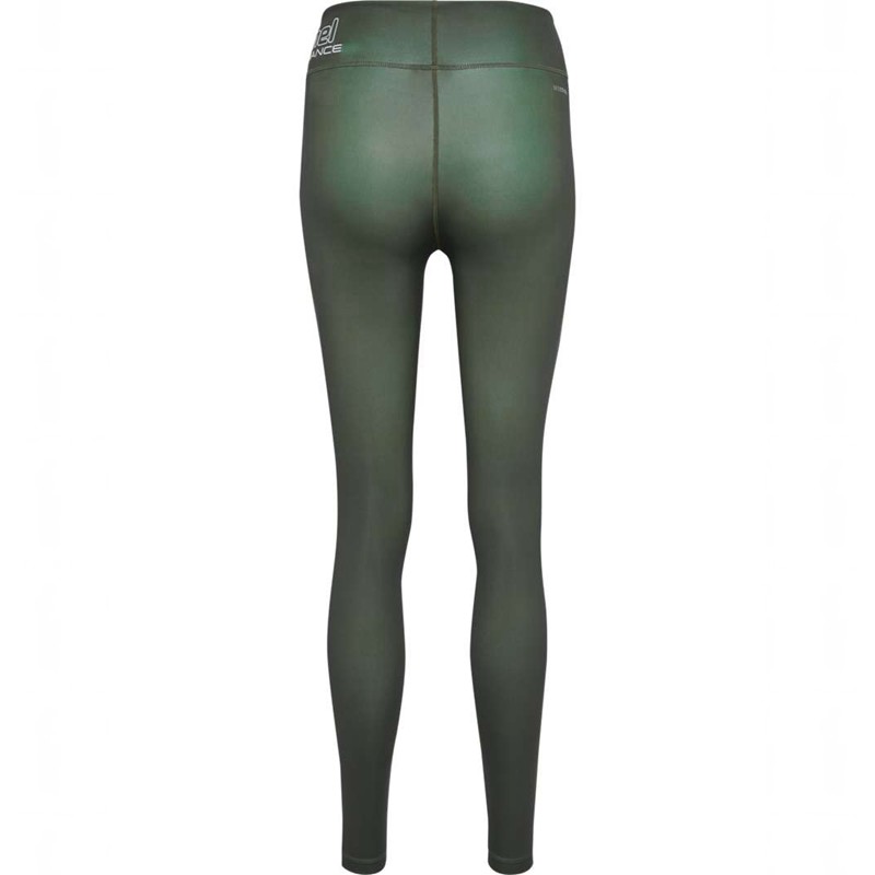 Hummel Te Fundamental Mid Waist Strumpbyxor Dam Gröna | 934204-242