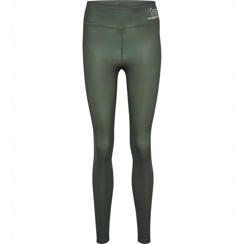 Hummel Te Fundamental Mid Waist Strumpbyxor Dam Gröna | 934204-242