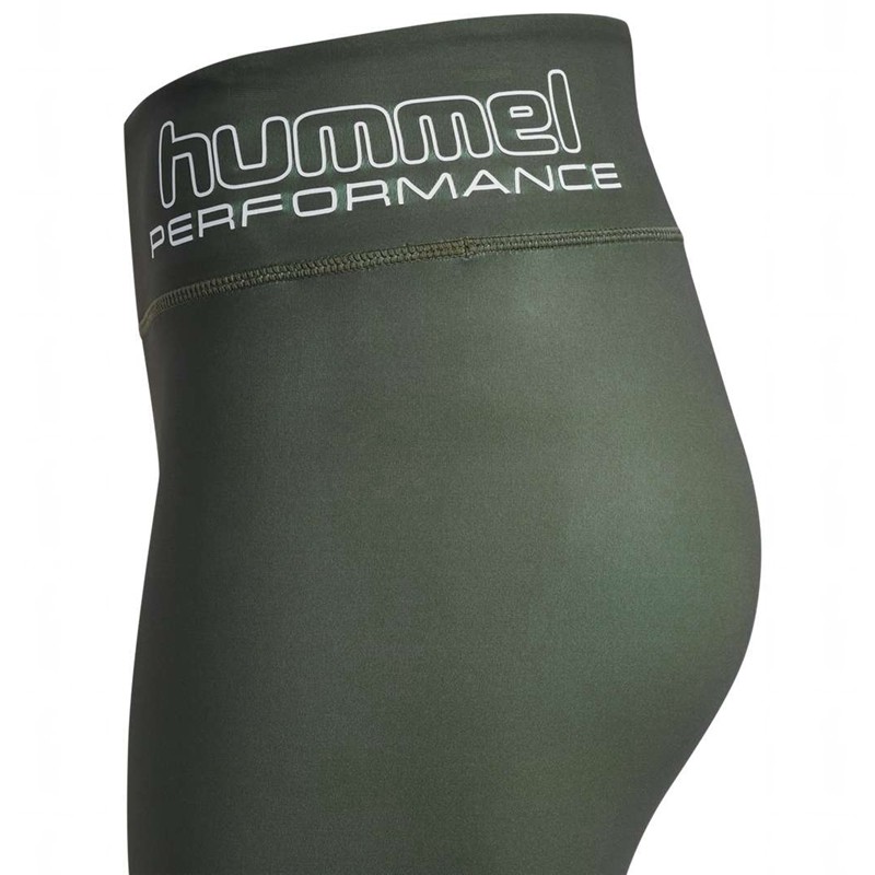 Hummel Te Fundamental Mid Waist Strumpbyxor Dam Gröna | 934204-242