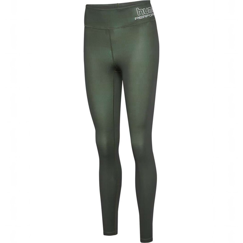 Hummel Te Fundamental Mid Waist Strumpbyxor Dam Gröna | 934204-242