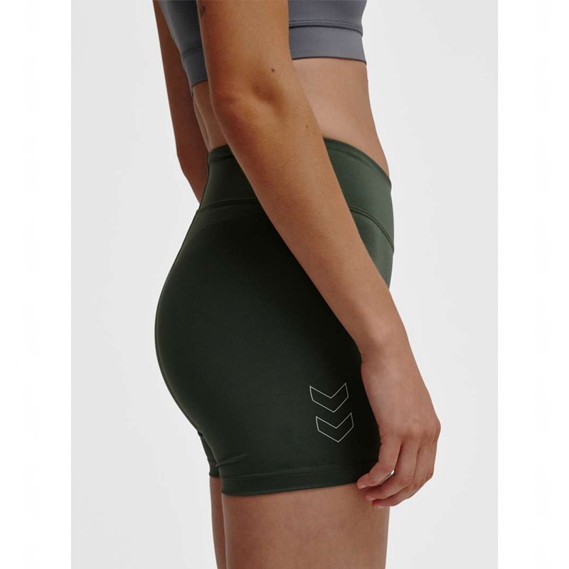 Hummel Te Fundamental Mw Tight Shorts Dam Gröna | 148285-200