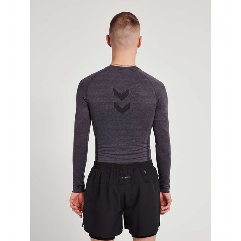 Hummel Te Mike Seamless L/S Baslager Herr Svarta | 606709-838