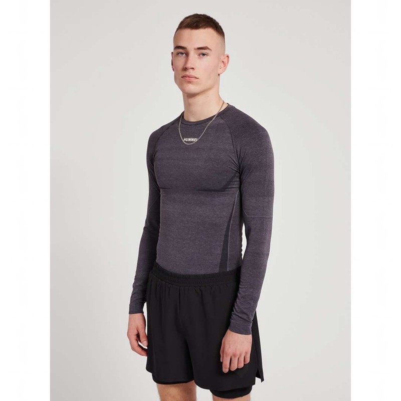 Hummel Te Mike Seamless L/S Baslager Herr Svarta | 606709-838