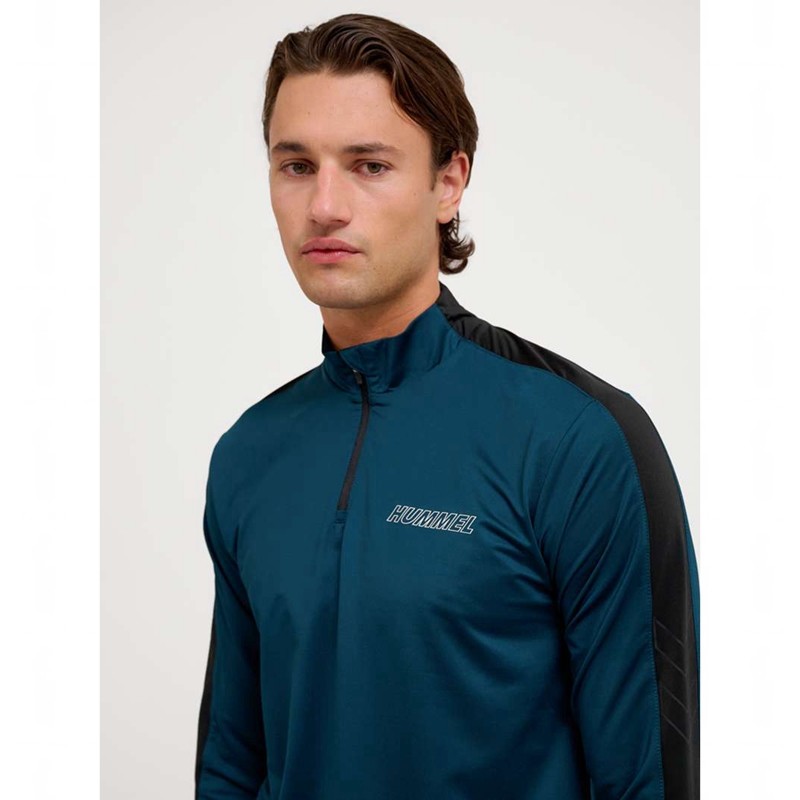 Hummel Te Strength Pl Half Zip Tröjor Herr Marinblå | 134701-165