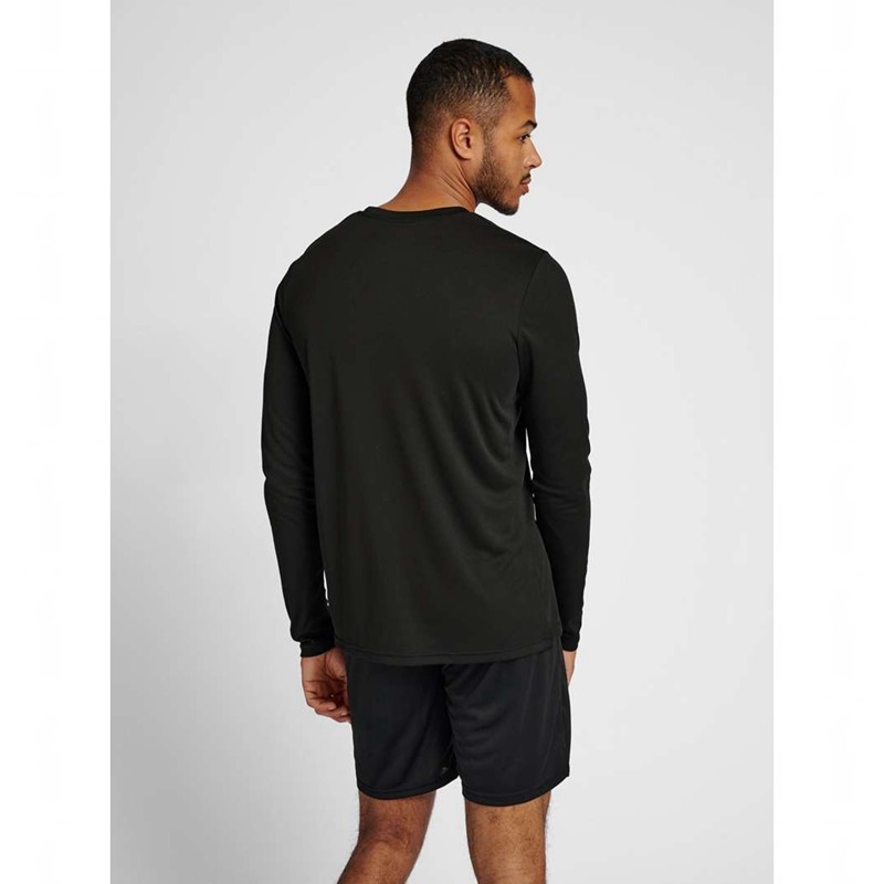 Hummel Te Tihalt L/S T-shirt Herr Svarta | 034100-129