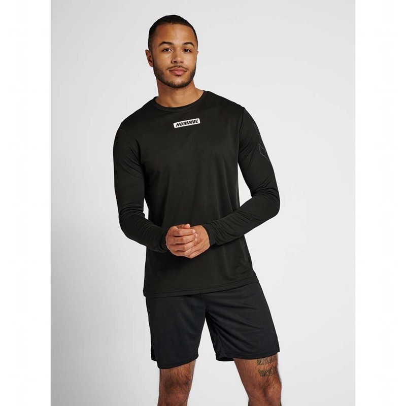 Hummel Te Tihalt L/S T-shirt Herr Svarta | 034100-129