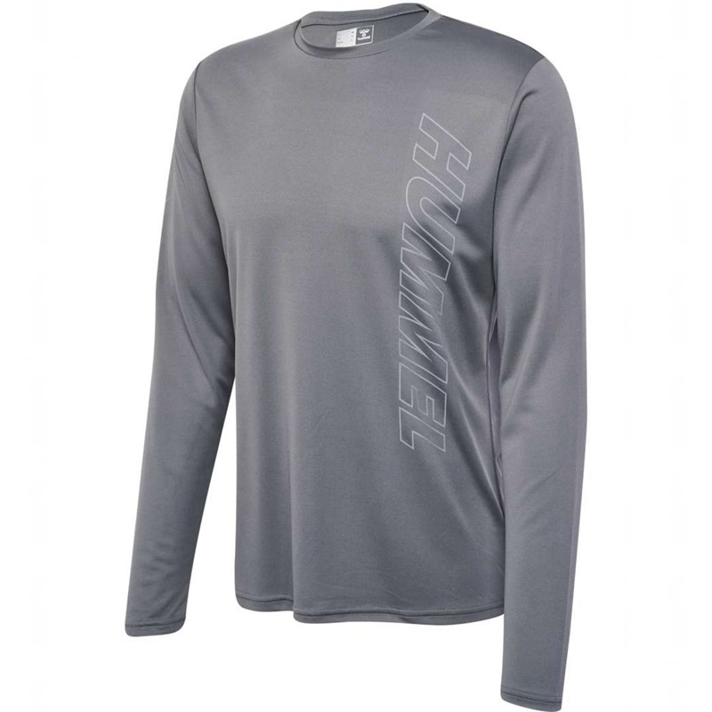Hummel Te Topaz L/S T-shirt Herr Grå | 495673-681