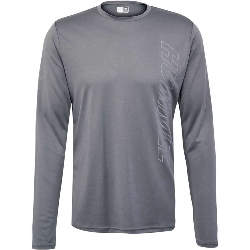Hummel Te Topaz L/S T-shirt Herr Grå | 495673-681