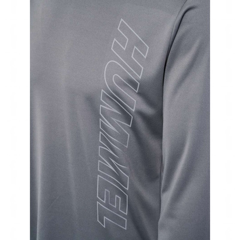 Hummel Te Topaz L/S T-shirt Herr Grå | 495673-681