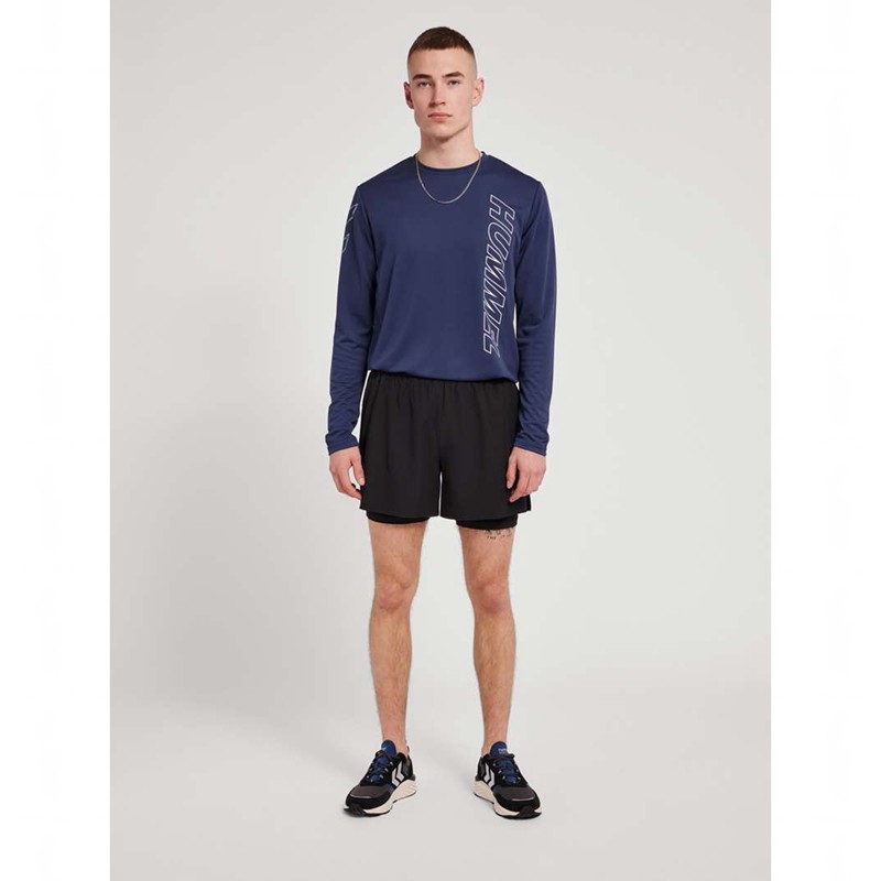 Hummel Te Topaz L/S T-shirt Herr Marinblå | 422039-698