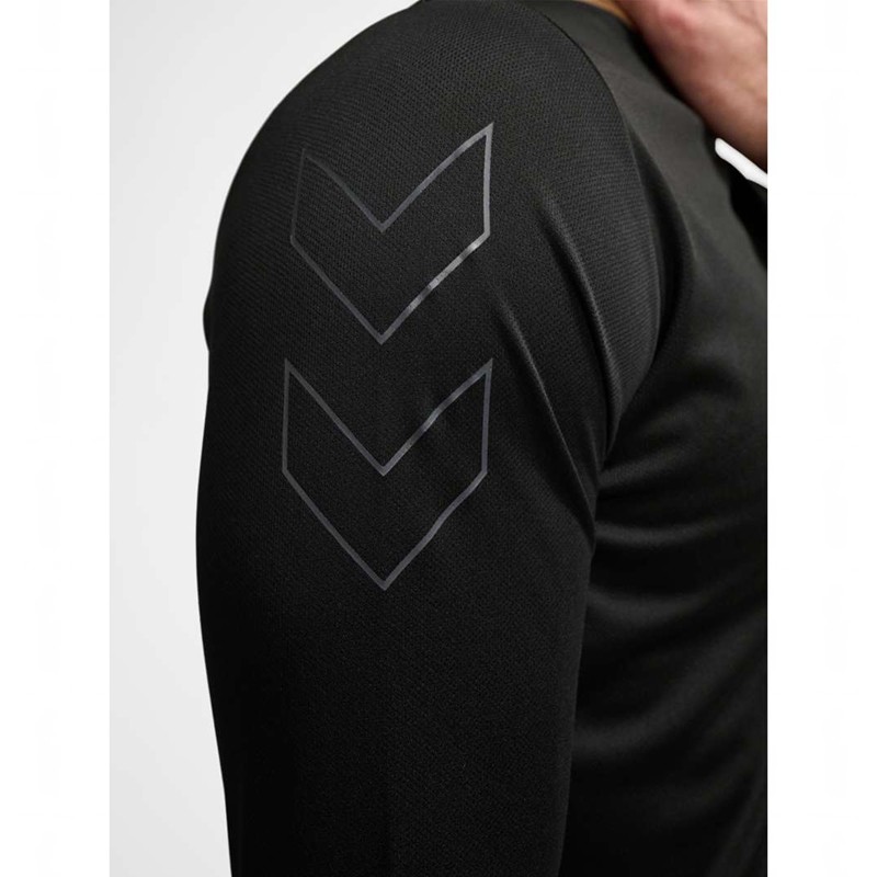 Hummel Te Topaz L/S T-shirt Herr Svarta | 038833-890