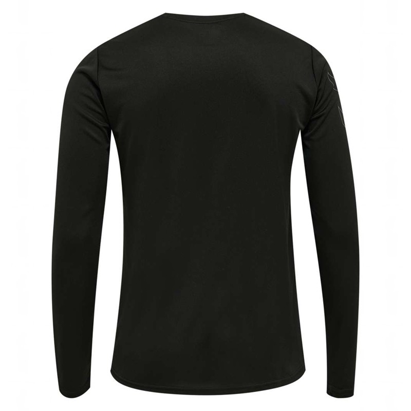 Hummel Te Topaz L/S T-shirt Herr Svarta | 038833-890