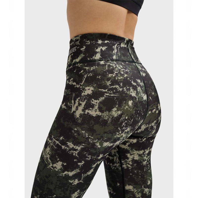 Hummel Te Twist Aop Mid Waist Strumpbyxor Dam Gröna | 720417-838