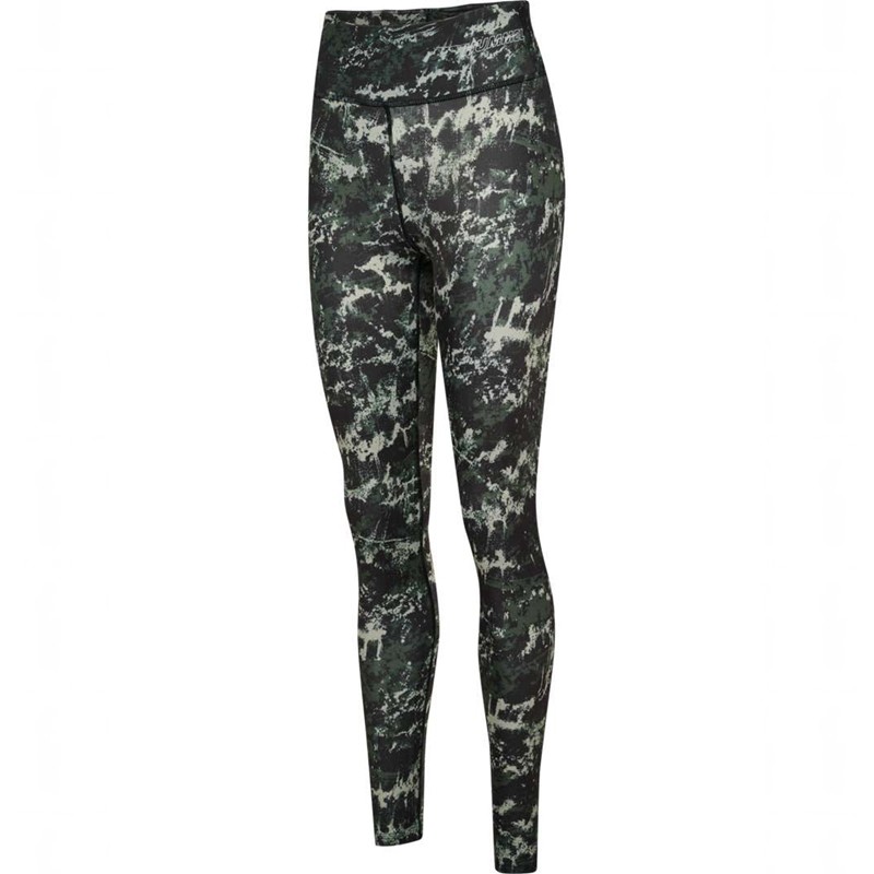 Hummel Te Twist Aop Mid Waist Strumpbyxor Dam Gröna | 720417-838