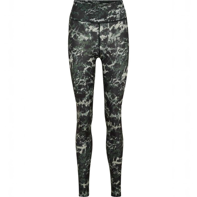 Hummel Te Twist Aop Mid Waist Strumpbyxor Dam Gröna | 720417-838