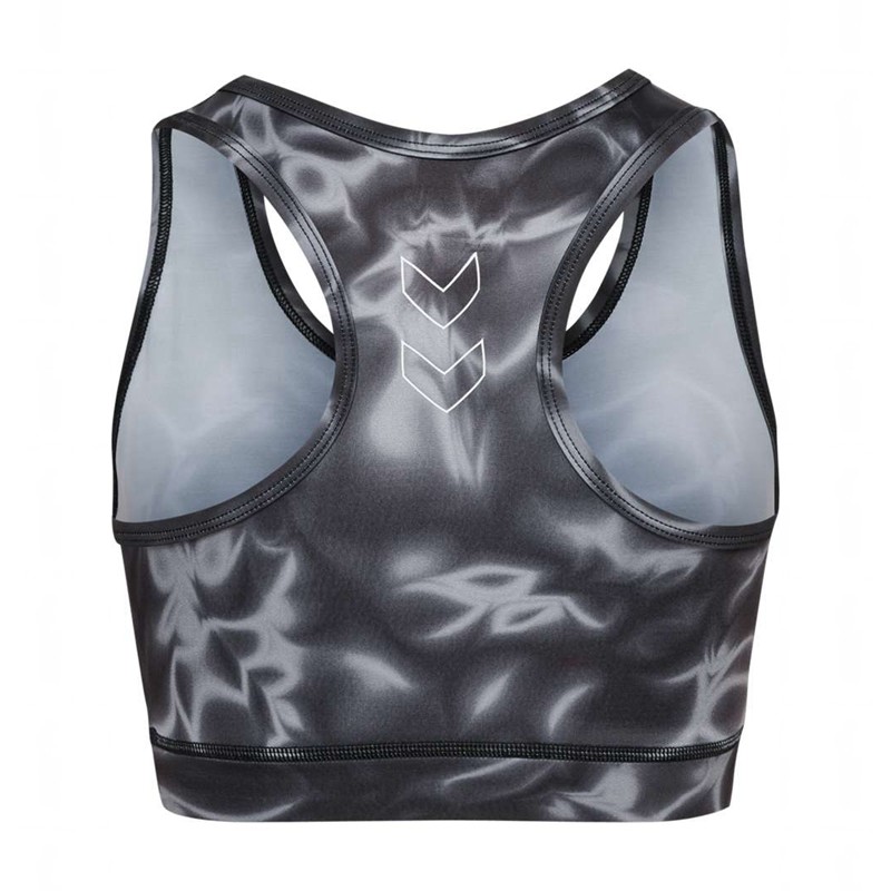 Hummel Te Twist Aop Sport BH Dam Svarta | 971936-367