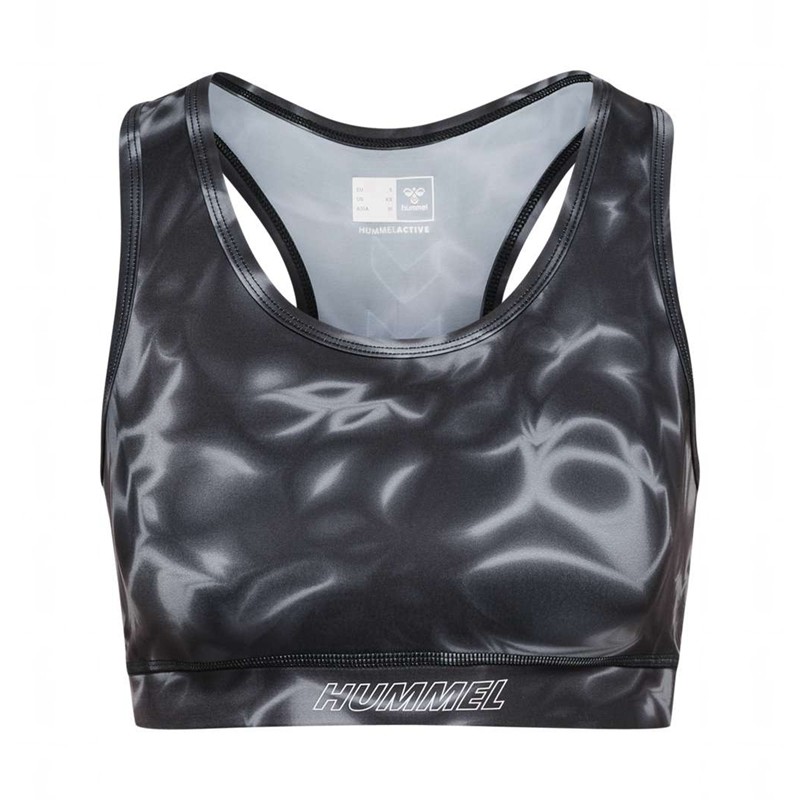 Hummel Te Twist Aop Sport BH Dam Svarta | 971936-367