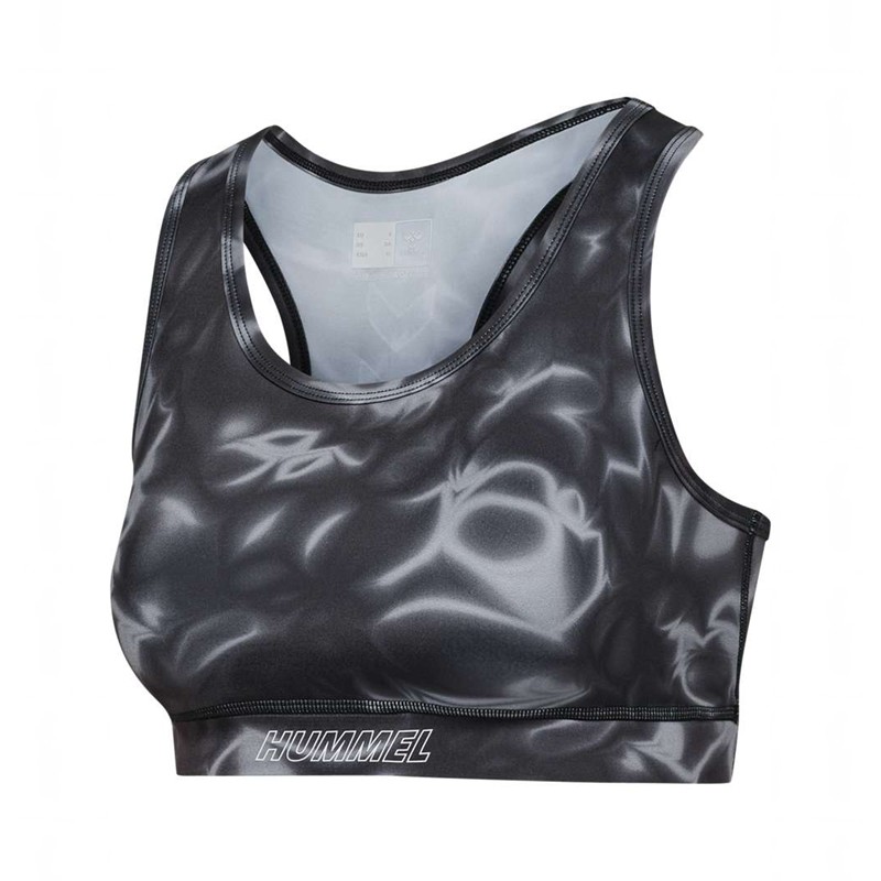 Hummel Te Twist Aop Sport BH Dam Svarta | 971936-367