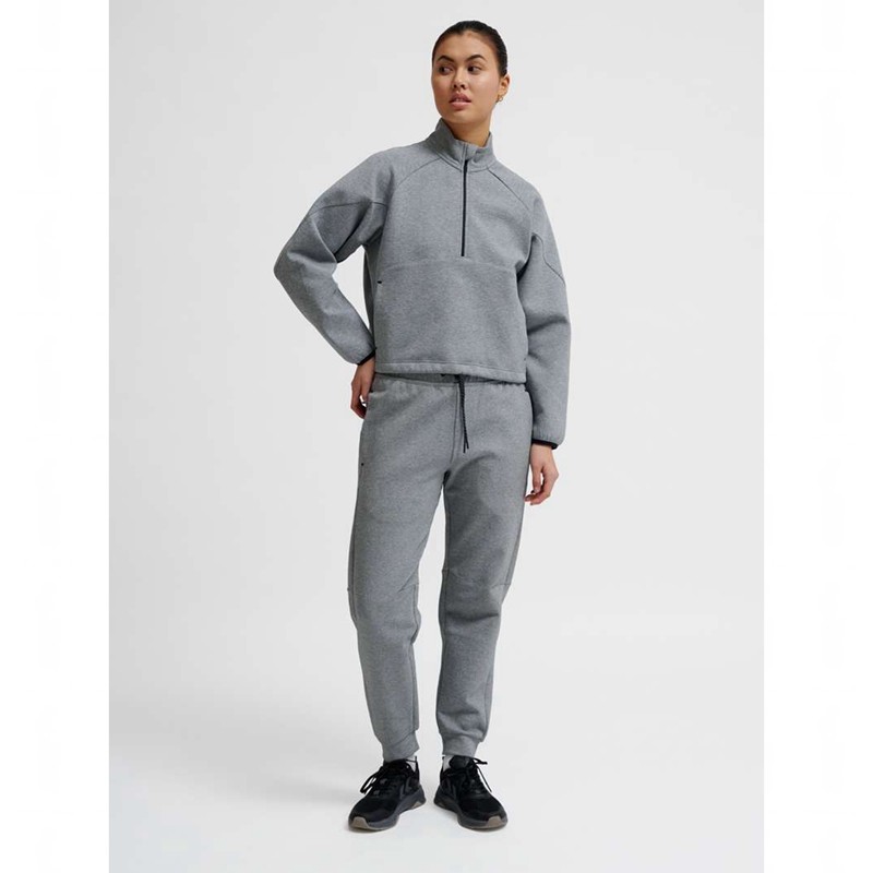 Hummel Tech Fleece Boxy Half Zip Gympaskor Dam Grå | 793070-793