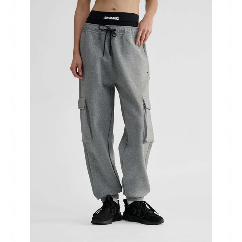 Hummel Tech Fleece Loose Cargo Byxor Dam Grå | 184104-630