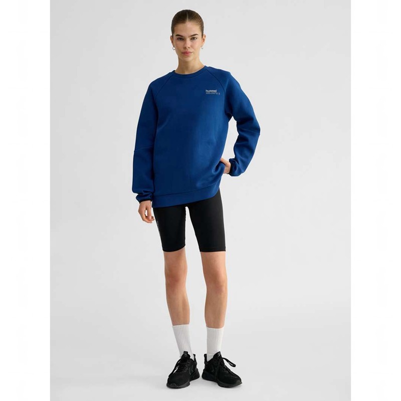 Hummel Tech Fleece Regular Crew Tröjor Dam Blå | 244124-380