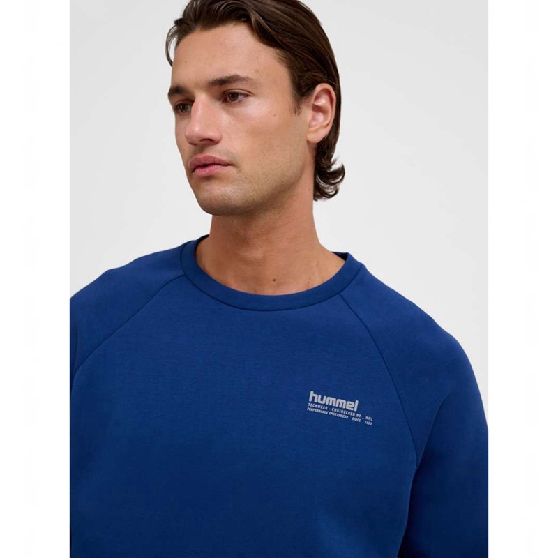 Hummel Tech Fleece Regular Crew Tröjor Dam Blå | 244124-380