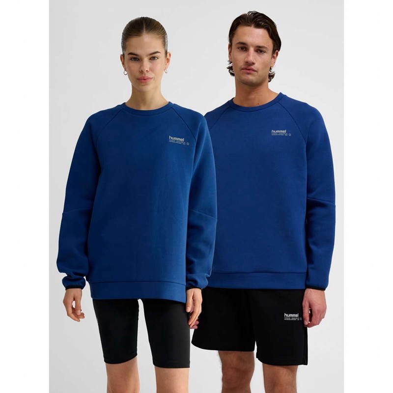 Hummel Tech Fleece Regular Crew Tröjor Dam Blå | 244124-380